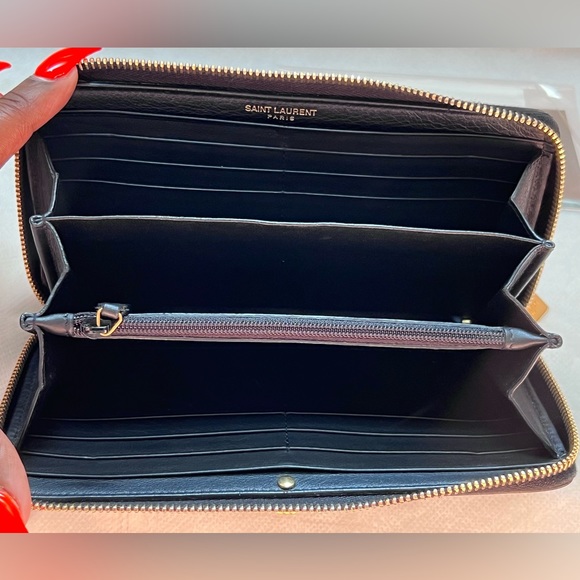 Yves Saint Laurent Ligne Y Leather Wallet - Picture 5 of 10